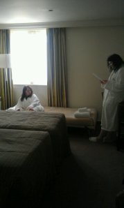 Gemma and Gill in our room